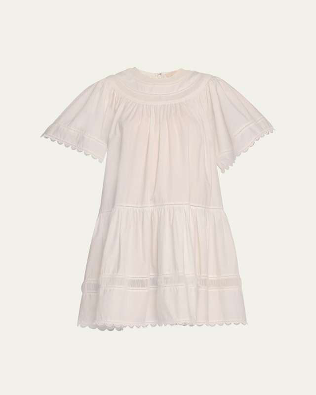 Oumi Cotton Lace Mini Dress